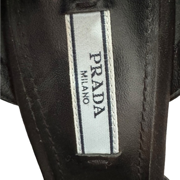 Prada Pink Crystal embellished satin ankle strap heels Sz. 37.5 - Picture 8 of 12